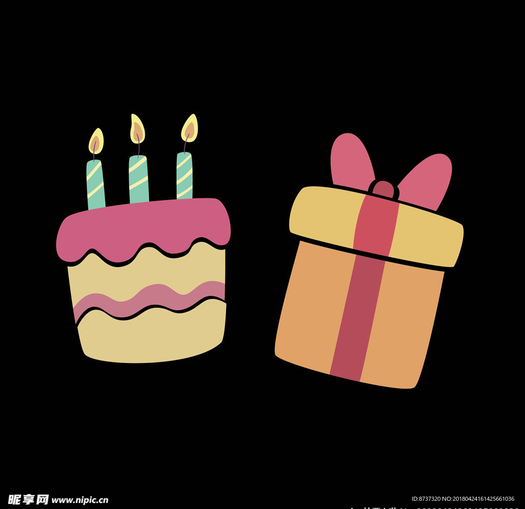 矢量生日氛围元素