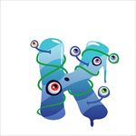 水晶格子字母设计