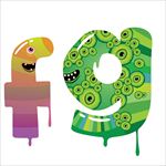 水晶格子字母设计
