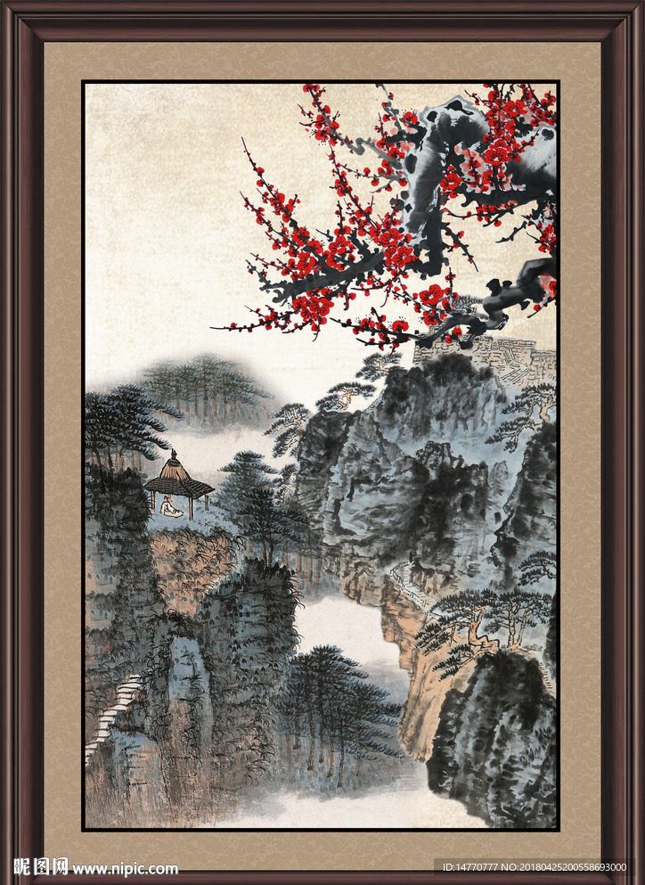 国画梅花