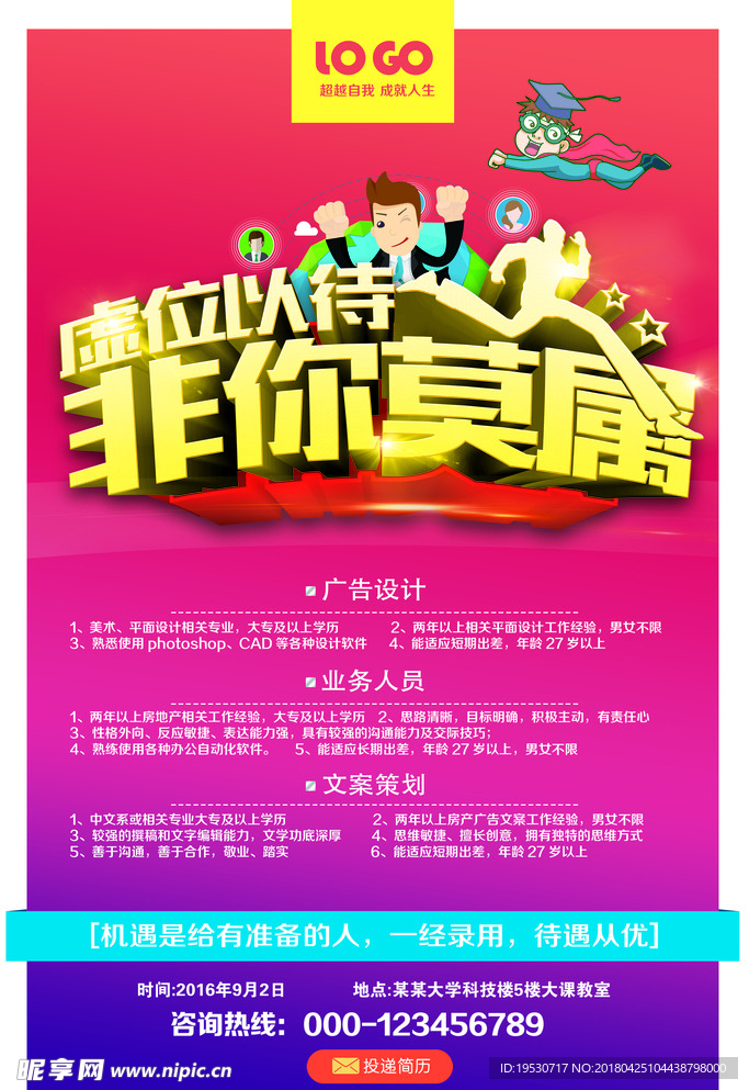 招聘 招聘海报 招聘广告 招聘