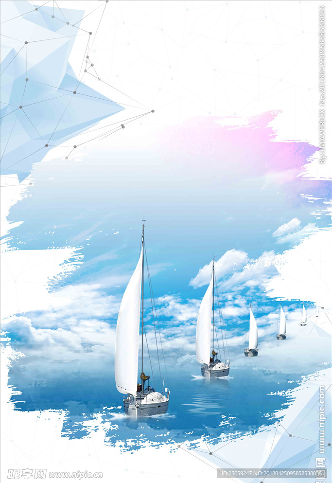 帆船背景
