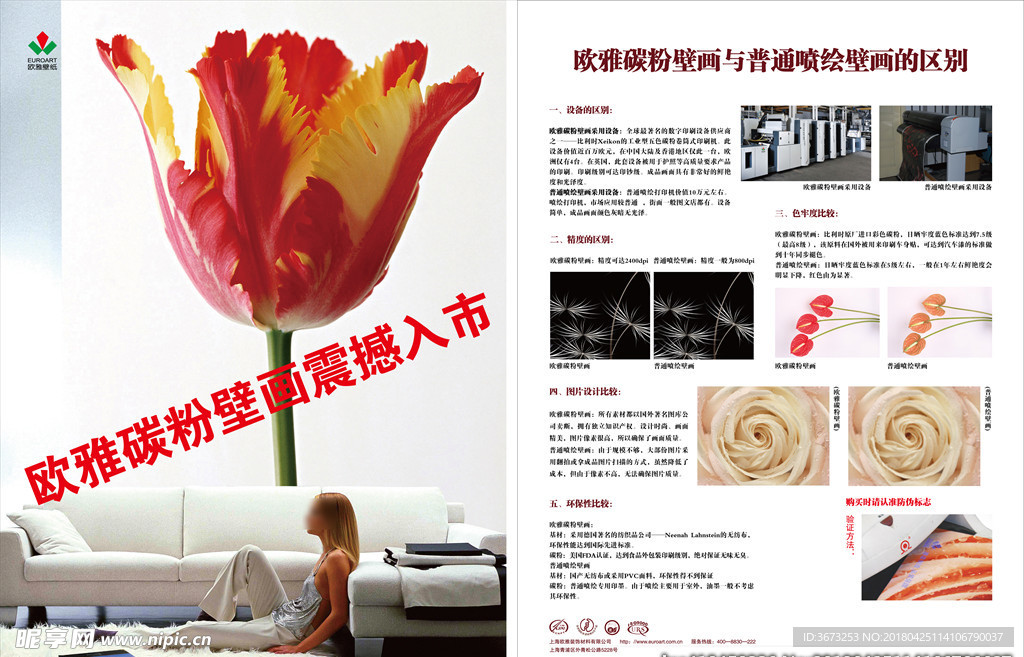 郁金香碳粉壁画彩页