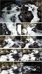岩石河流瀑布实拍视频素材