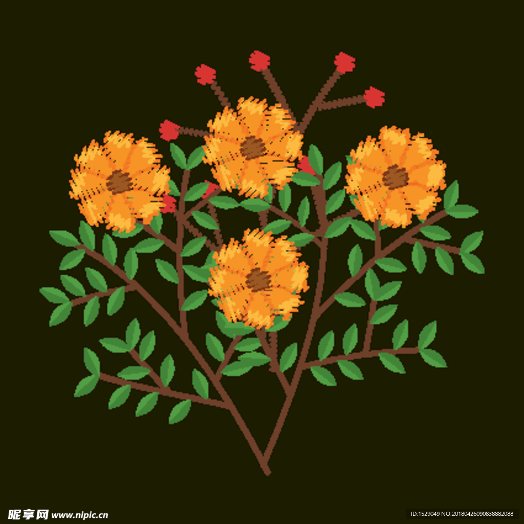 手绘花卉