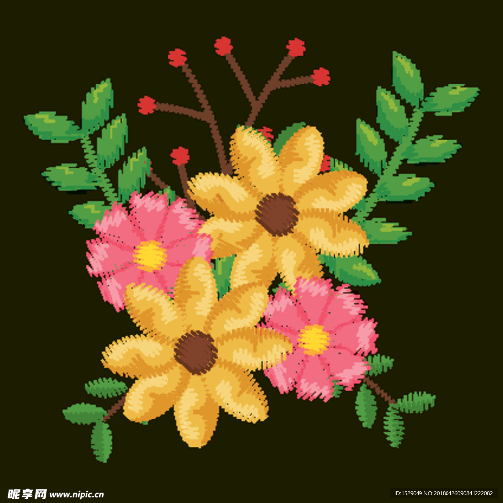 手绘花卉