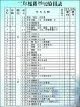 小学科学实验目录