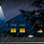 FLASH动画打雷下雨