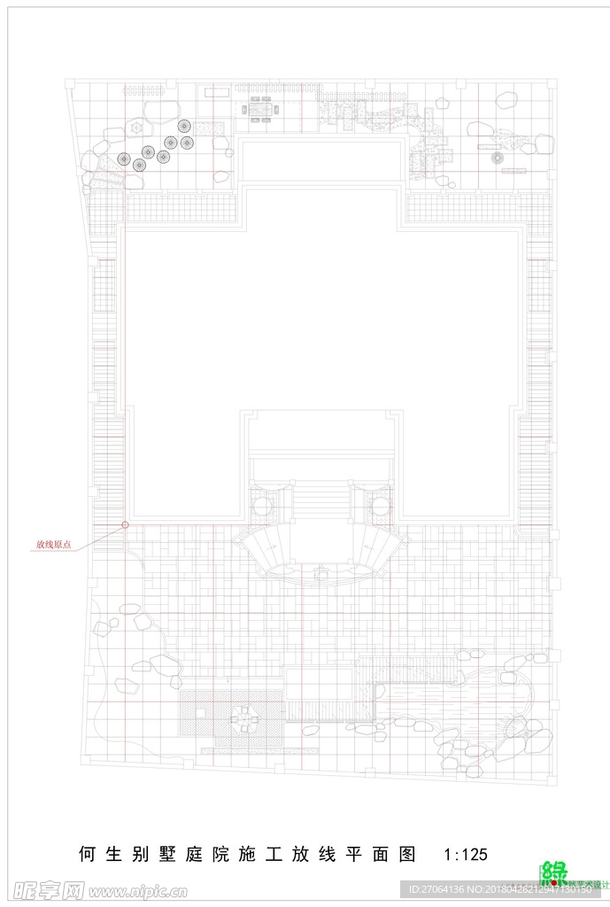 庭院放线图