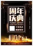 黑金周年庆店庆盛大开业倒计时促
