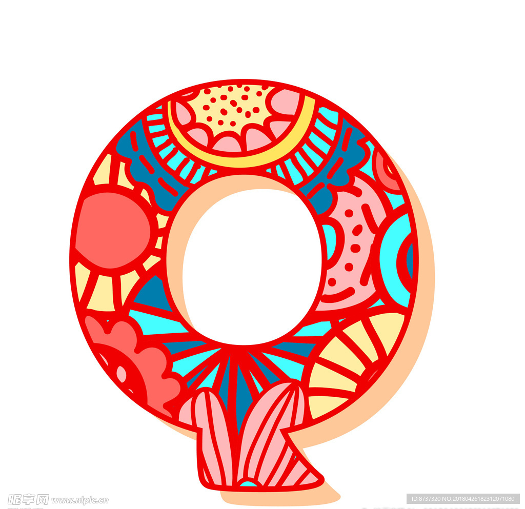 艺术花纹字母