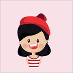 可爱小女孩卡通图片