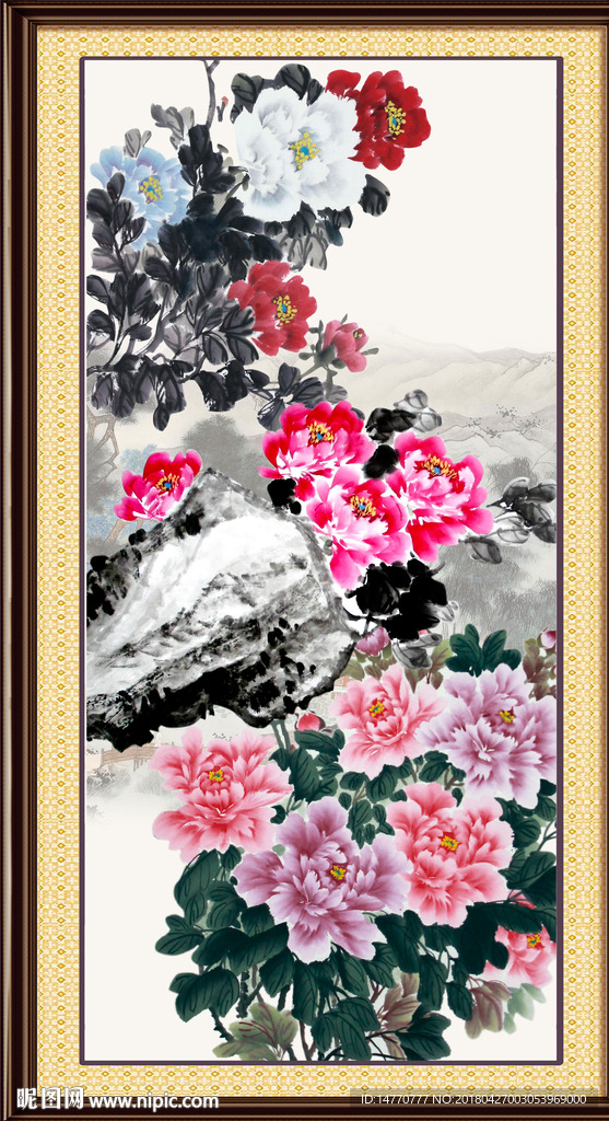 国画牡丹