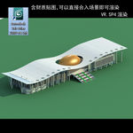 写字楼 现代办公楼 建筑模型图