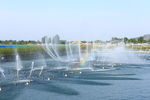 狼牙山 喷泉 彩虹 自然风景