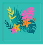 清新卡通花
