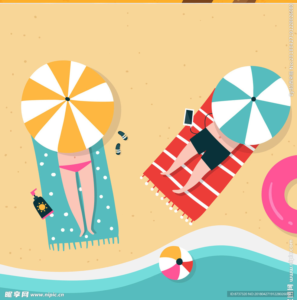 矢量度假图片
