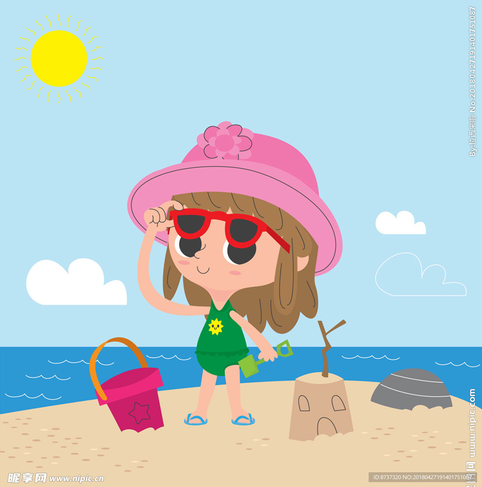 矢量卡通夏天图片