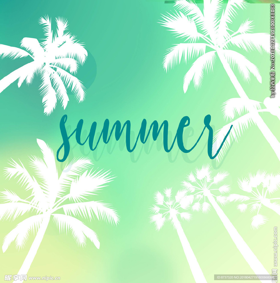 矢量卡通夏天图片