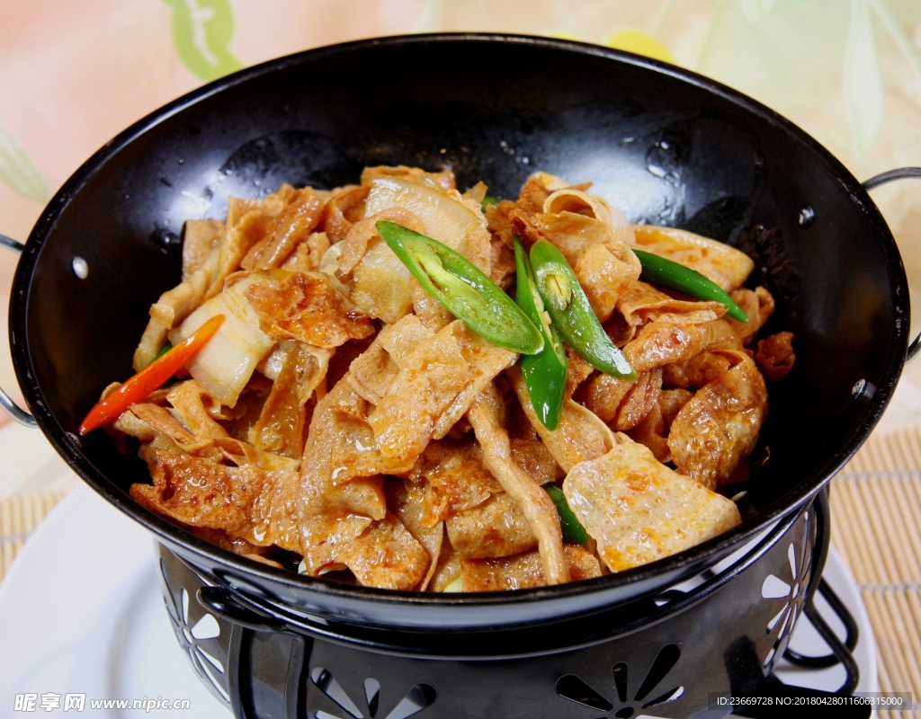 干锅豆腐皮