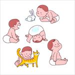 卡通婴儿