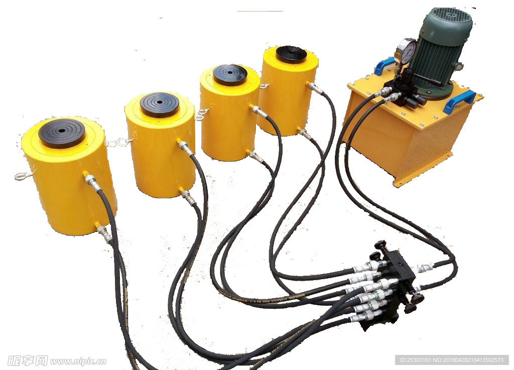 电力工具 一拖四液压千斤顶