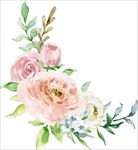 彩绘花卉花束