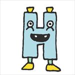 卡通可爱动物字母