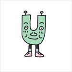 卡通可爱动物字母