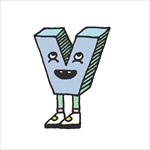 卡通可爱动物字母