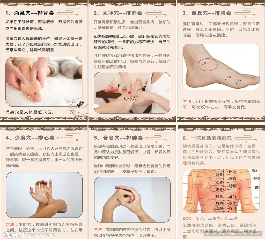 养生穴位海报