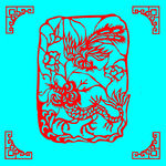 龙凤呈祥剪纸