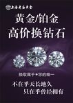 中国珠宝老庙黄金钻石铂金台牌