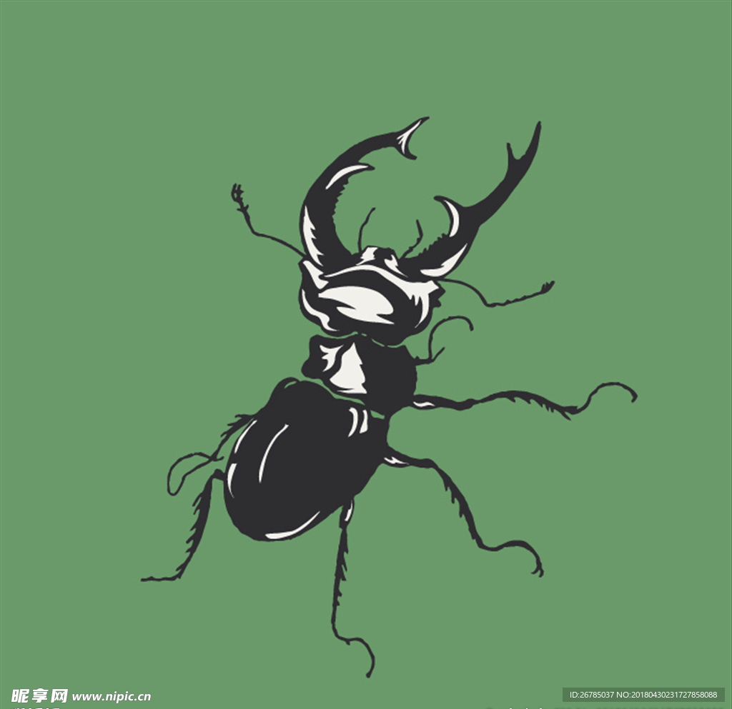独角兽牛角仙