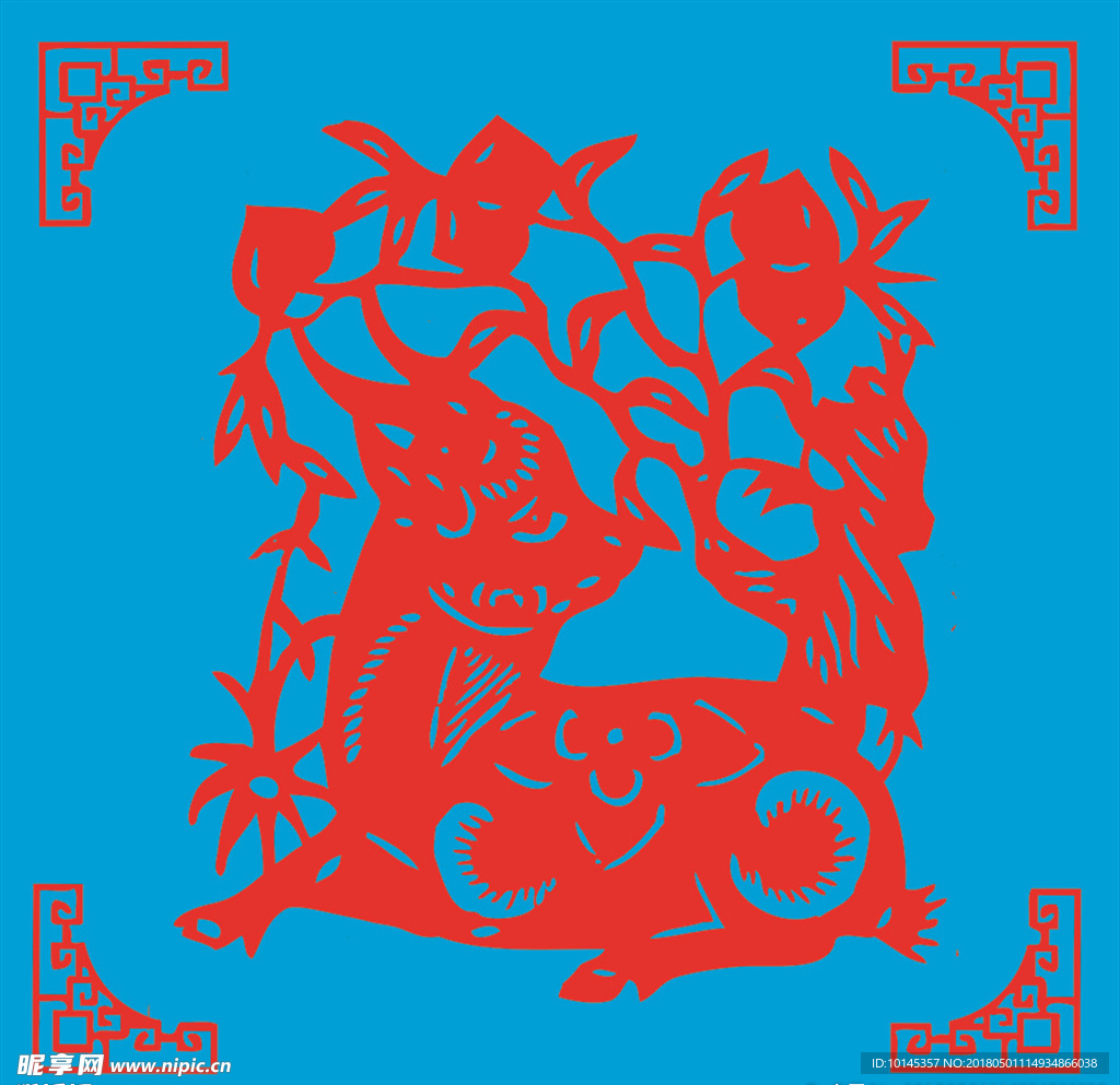 狗剪纸