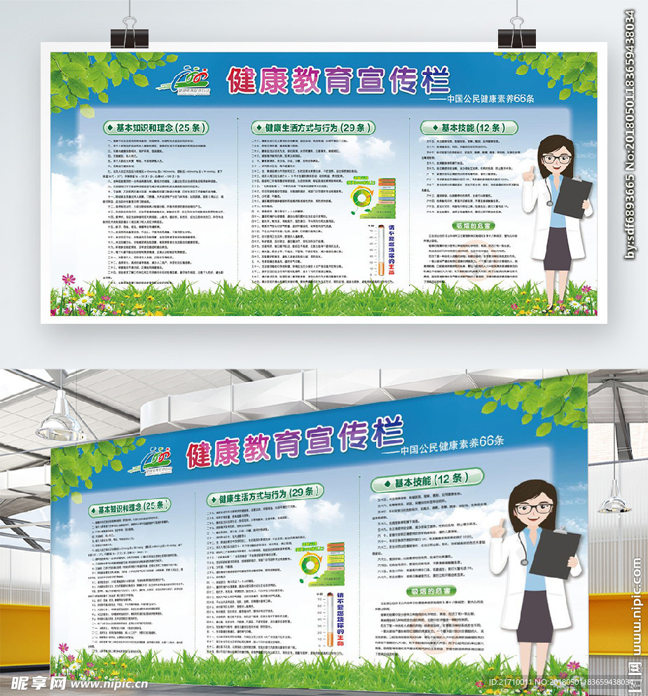 公民健康素养宣传栏