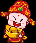 招财童子财神金元宝