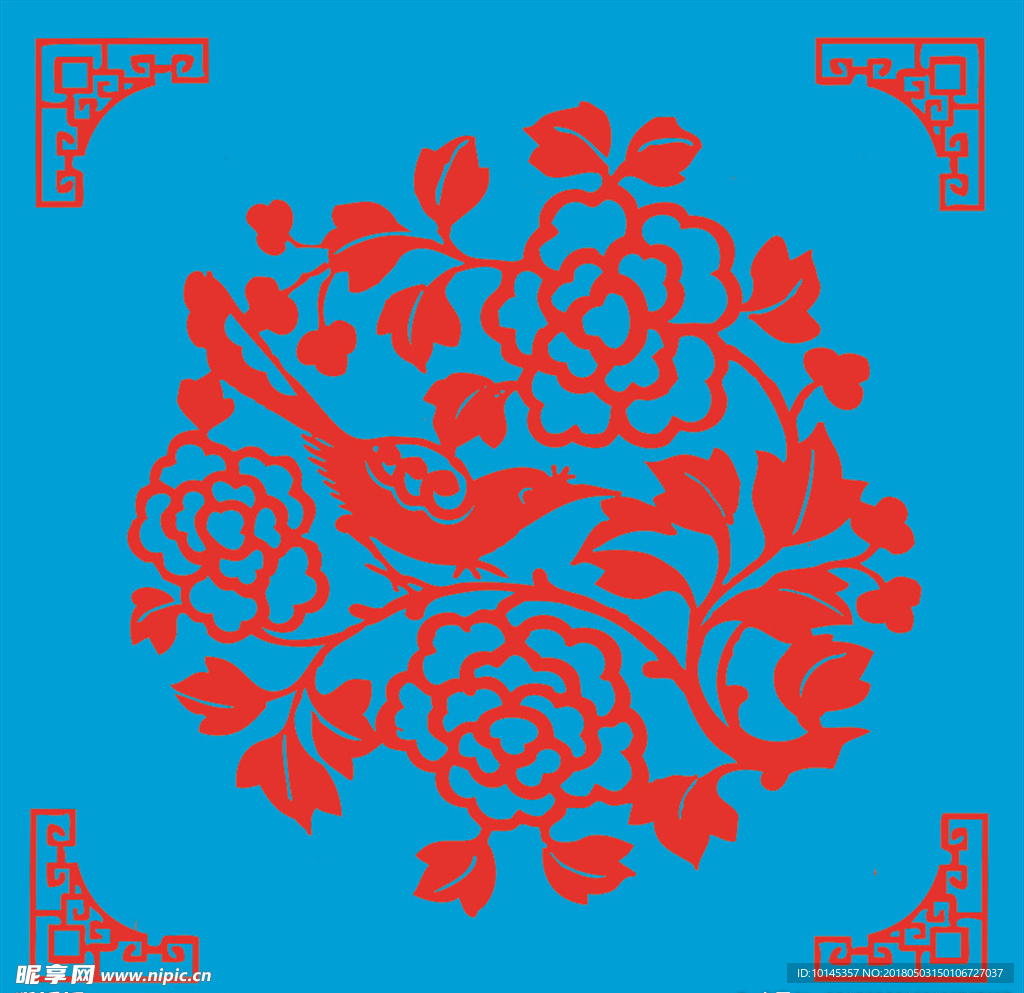 花鸟剪纸