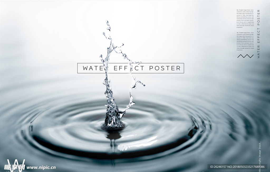 透明水滴元素海报背景图片下载