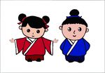 卡通学童