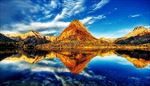山与水的油画