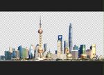 上海城市—透明素材