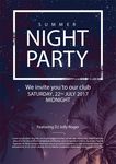 夏日party海报设计