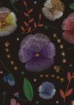 抽象植物花卉图案矢量底纹素材