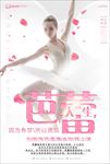 芭蕾舞表演演出海报展架图片下载