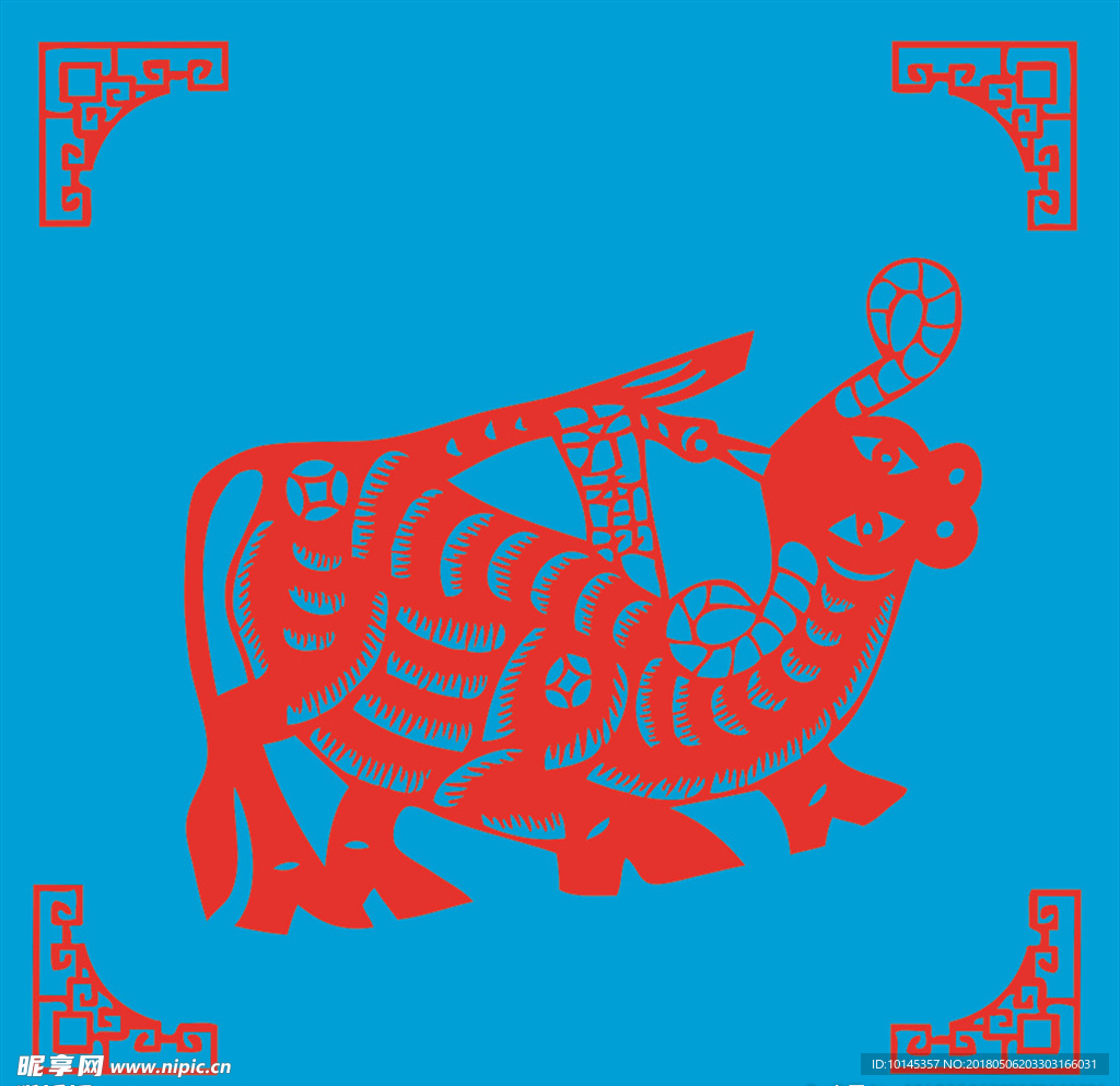 牛剪纸