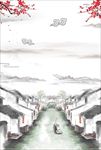 徽派建筑背景
