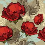 花卉无缝印花图案
