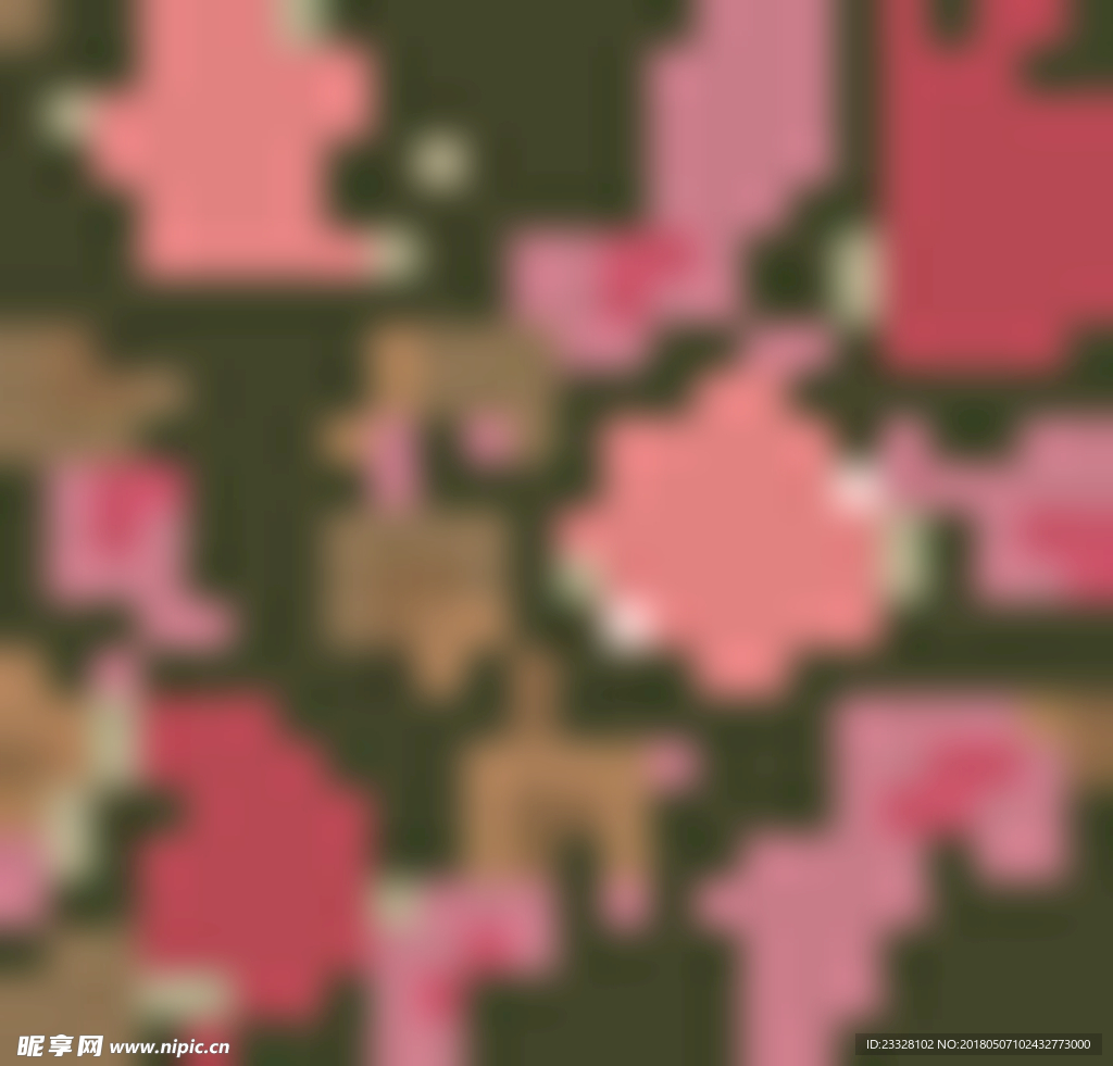 植物无缝印花图案