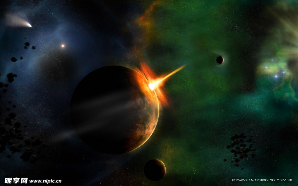 陨石撞星球